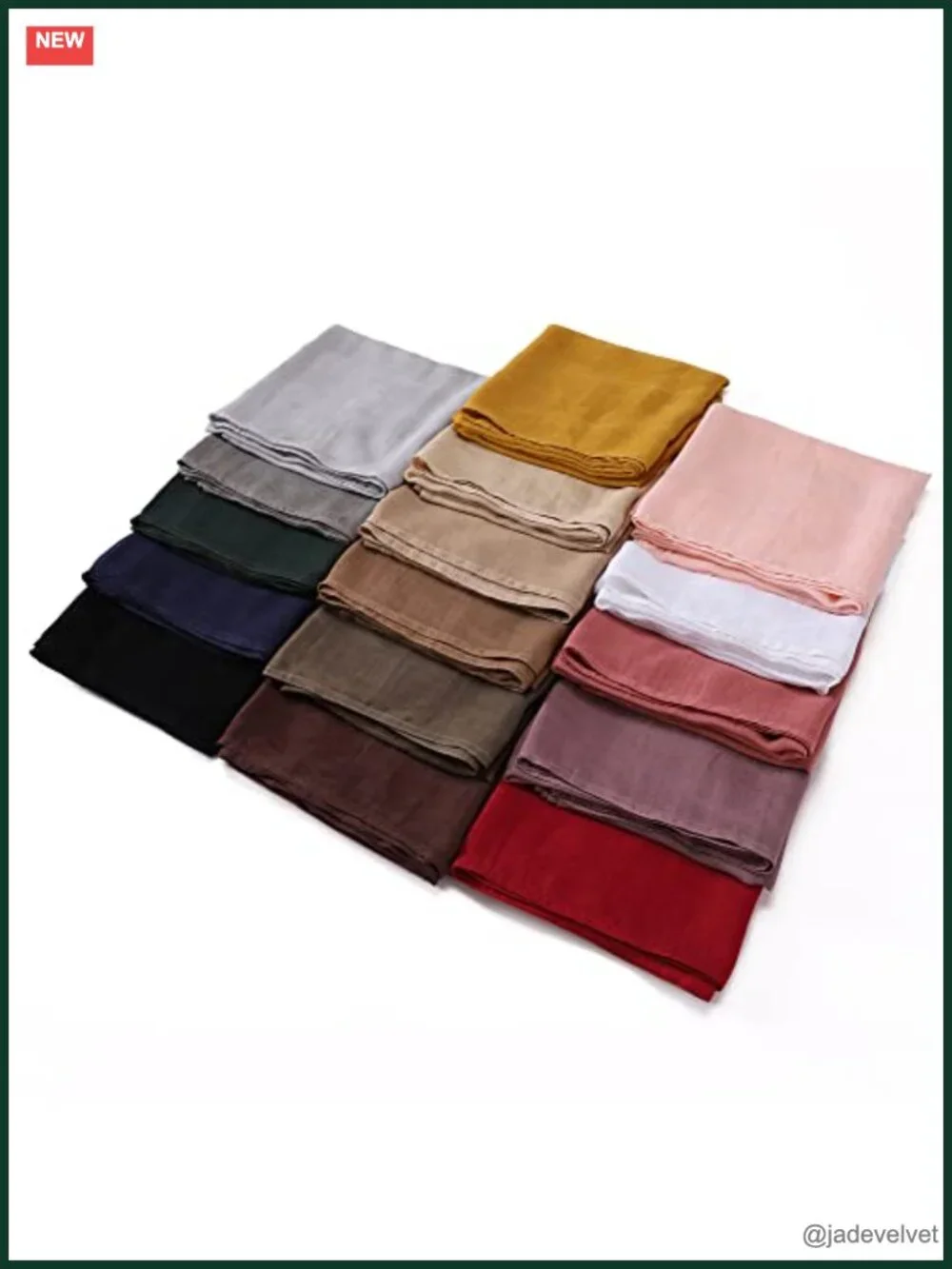 Viscose Hijab Scarf 34x72 Inches Lightweight Shawl Wrap